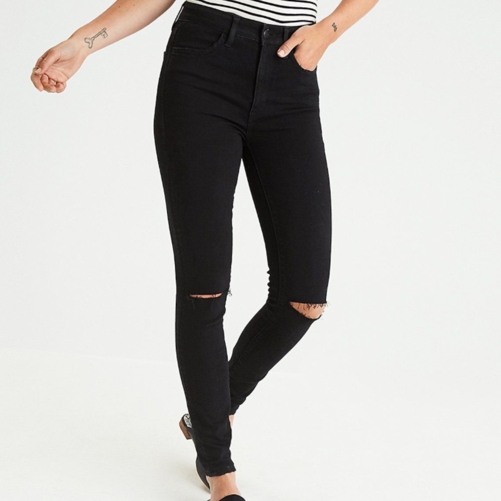 American eagle ripped jeggings
